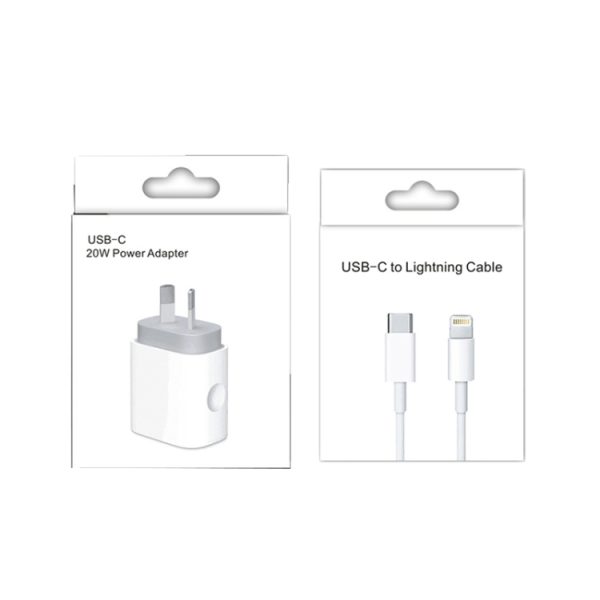 SYA001468601_B3.jpg PD 20W PD 3.0 Travel Fast Charger Power Adapter with USB-C / Type-C to 8 Pin Fast Charge Data Cable, AU Plug