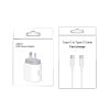 SYA001468701_B5.jpg 20W PD 3.0 Travel Fast Charger Power Adapter with USB-C / Type-C to Type-C Fast Charge Data Cable, AU Plug, 1m, 2m