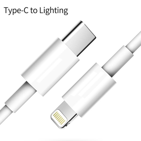 SYA001469501_2.jpg PD 20W Single USB-C / Type-C Port Travel Charger + 3A PD3.0 USB-C / Type-C to 8 Pin Fast Charge Data Cable Set, US Plug, 20W US Plug + PD Cable 1.5m, 20W US Plug + PD Cable 2m