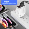 SYA001594601_B5.jpg F002C QC3.0 USB + USB 2.0 LED Digital Display Fast Charger with USB to 8 Pin Data Cable, US Plug, US Plug + 8 Pin Cable