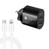 SYA001610001A-1.jpg 40W Dual Port PD / Type-C Fast Charger with Type-C to 8 Pin Data Cable, UK Plug, UK Plug + Type-C to 8 Pin Cable