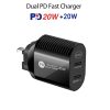 SYA001610001A_1.jpg 40W Dual Port PD / Type-C Fast Charger with Type-C to 8 Pin Data Cable, UK Plug, UK Plug + Type-C to 8 Pin Cable