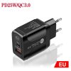 SYA001681101A_1.jpg PD25W USB-C / Type-C + QC3.0 USB Dual Ports Fast Charger, EU Plug, EU Plug