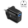 SYA001681201A-1.jpg PD25W USB-C / Type-C + QC3.0 USB Dual Ports Fast Charger, UK Plug, UK Plug