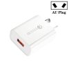 SYA001709101A-1.jpg CA-25 QC3.0 USB 3A Fast Charger for Mobile Phone, AU Plug, AU Plug