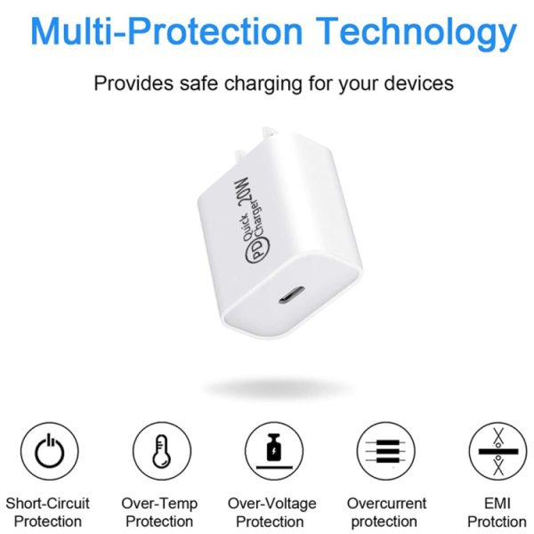SYA001714601_B3.jpg AU-20W PD USB-C / Type-C Travel Charger with USB-C to 8 Pin Data Cable, AU Plug, AU Plug + 1m 8 Pin PD Cable, AU Plug + 2m 8 Pin PD Cable