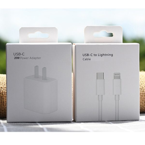 SYA001714601_B5.jpg AU-20W PD USB-C / Type-C Travel Charger with USB-C to 8 Pin Data Cable, AU Plug, AU Plug + 1m 8 Pin PD Cable, AU Plug + 2m 8 Pin PD Cable