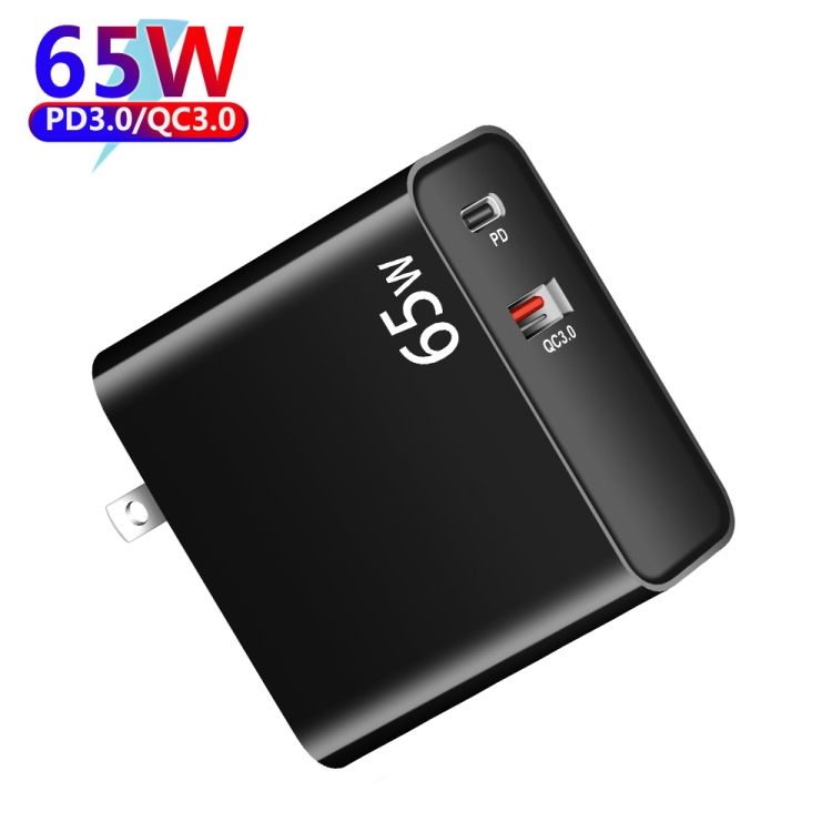 PD-65W USB-C / Type-C + QC3. 0 USB Laptop Charging Adapter + 1.8m USB-C / Type-C to MagSafe 2 / T Head Data Cable, US Plug, MagSafe 2 / T Cable, US Plug 2 PD-65W USB-C / Type-C + QC3. 0 USB Laptop Charging Adapter + 1.8m USB-C / Type-C to MagSafe 2 / T Head Data Cable, US Plug, MagSafe 2 / T Cable, US Plug - Image 2