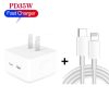 SYA001873201_B1.jpg PD 35W Dual USB-C / Type-C Ports Charger with Type-C to 8 Pin Data Cable, US Plug, US Plug + 1m 8 Pin Cable, US Plug + 1.5m 8 Pin Cable, US Plug + 2m 8 Pin Cable