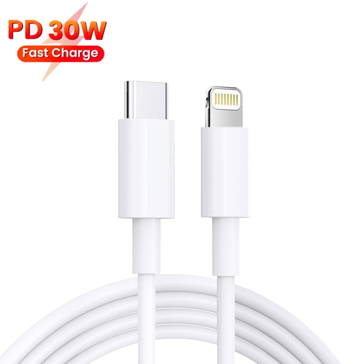 PD 35W Dual USB-C / Type-C Ports Charger with Type-C to 8 Pin Data Cable, UK Plug, UK Plug + 1m 8 Pin Cable, UK Plug + 1.5m 8 Pin Cable, UK Plug + 2m 8 Pin Cable 3 PD 35W Dual USB-C / Type-C Ports Charger with Type-C to 8 Pin Data Cable, UK Plug, UK Plug + 1m 8 Pin Cable, UK Plug + 1.5m 8 Pin Cable, UK Plug + 2m 8 Pin Cable - Image 3