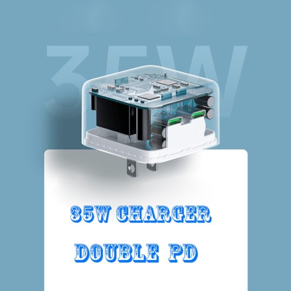 SYA001874101_B4.jpg PD 35W Dual USB-C / Type-C Ports Charger with Type-C to 8 Pin Data Cable, EU Plug, EU Plug + 1.5m 8 Pin Cable, EU Plug + 2m 8 Pin Cable