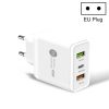 45W PD3.0 + 2 x QC3.0 USB Multi Port Quick Charger, EU Plug, EU Plug