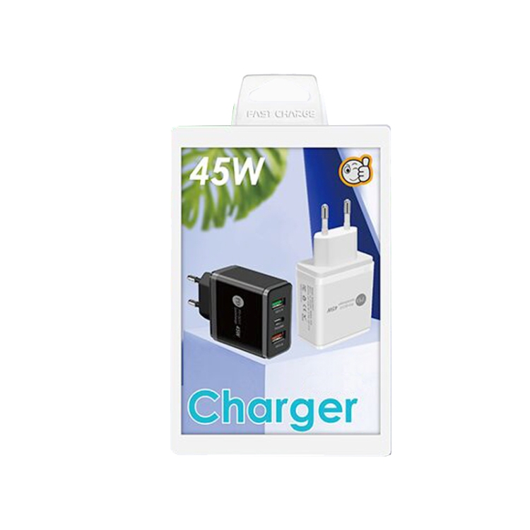 45W PD3.0 + 2 x QC3.0 USB Multi Port Quick Charger, EU Plug, EU Plug 7 45W PD3.0 + 2 x QC3.0 USB Multi Port Quick Charger, EU Plug, EU Plug - Image 7