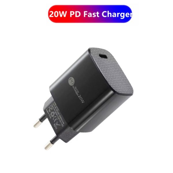 SYA002075501A_1.jpg PD11 Mini Single Port PD3.0 USB-C / Type-C 20W Fast Charger for iPhone / iPad Series, EU Plug, EU Plug