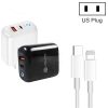 SYA002111401_B2.jpg PD04 Type-C + USB Mobile Phone Charger with Type-C to 8 Pin Cable, US Plug, US Plug + Type-C to 8 Pin Cable