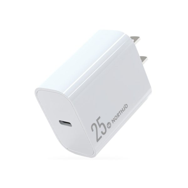 SYA002162701A-1.jpg NORTHJO NOPD2501 PD 25W USB-C / Type-C Single Port Fast Charger, US Plug, EU Plug, UK Plug, AU Plug