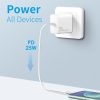SYA002162701A_1.jpg NORTHJO NOPD2501 PD 25W USB-C / Type-C Single Port Fast Charger, US Plug, EU Plug, UK Plug, AU Plug