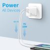 SYA002162801A_1.jpg NORTHJO NOPD2502 PD 25W USB-C/Type-C + QC 3.0 USB Dual Ports Fast Charger, US Plug, EU Plug, UK Plug, AU Plug