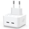 SYA002169501A_1.jpg NORTHJO NOGAN3502 GaN PD PPS 35W Dual USB-C / Type-CWall Fast Charger, EU Plug, UK Plug