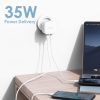 SYA002169501A_3.jpg NORTHJO NOGAN3502 GaN PD PPS 35W Dual USB-C / Type-CWall Fast Charger, EU Plug, UK Plug