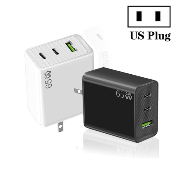 SYA0022573_B1.jpg GaN PD65W Type-C x 2 + USB3.0 Laptop Adapter for Apple MacBook Series ,US Plug