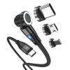 SYA002285501A-1.jpg ENKAY PD60W Type-C to Type-C / 8 Pin / Micro USB Magnetic 540 Degrees Rotating Fast Charging Cable, 1m, 2m