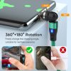 SYA0022855_B7.jpg ENKAY PD60W Type-C to Type-C / 8 Pin / Micro USB Magnetic 540 Degrees Rotating Fast Charging Cable, 1m, 2m