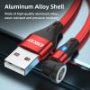 SYA0022857_B10.jpg ENKAY 3 in 1 3A USB to Type-C / 8 Pin / Micro USB Magnetic 540 Degrees Rotating Fast Charging Cable, 1m, 2m