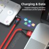 SYA0022857_B5.jpg ENKAY 3 in 1 3A USB to Type-C / 8 Pin / Micro USB Magnetic 540 Degrees Rotating Fast Charging Cable, 1m, 2m