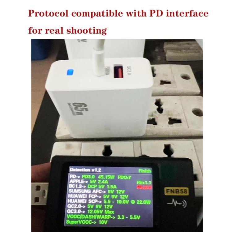 PD41 GaN PD 45W + USB Charger with USB-C to USB-C / 8 Pin Data Cable for iPhone, US Plug, US Plug 6 PD41 GaN PD 45W + USB Charger with USB-C to USB-C / 8 Pin Data Cable for iPhone, US Plug, US Plug - Image 6