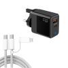 SYA002877401A-1.jpg PD41 GaN PD 45W + USB Charger with USB-C to USB-C / 8 Pin Data Cable for iPho...