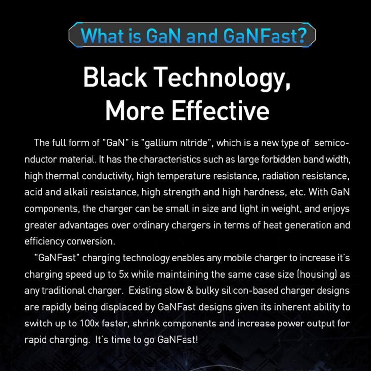 PD41 GaN PD 45W + USB Charger with USB-C to USB-C / 8 Pin Data Cable for iPhone, UK Plug, UK Plug 5 PD41 GaN PD 45W + USB Charger with USB-C to USB-C / 8 Pin Data Cable for iPhone, UK Plug, UK Plug - Image 5