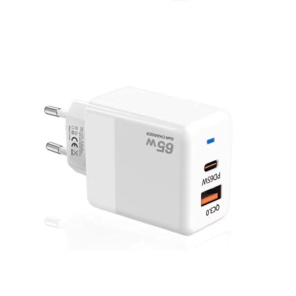 SYA002878101A_1.jpg PD41 GaN PD 45W + USB Charger with Type-C to Type-C Data Cable, EU Plug, EU Plug