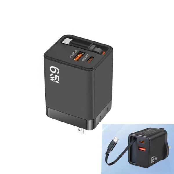 SYA003038901A_1.jpg FC1 3-in-1 70cm Retractable Type-C Cable, PD3.0, QC3.0 USB Phone Charger, US ...