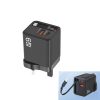 FC1 3-in-1 70cm Retractable Type-C Cable, PD3.0, QC3.0 USB Phone Charger, UK ...