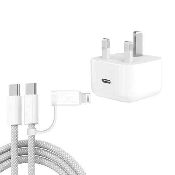 SYA0031602.jpg A3365 PD40W USB-C / Type-C Charger with Type-C to Type-C / 8 Pin Data Cable, ...