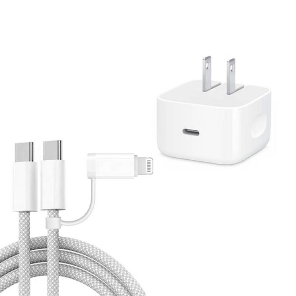 SYA0031603.jpg A3365 PD40W USB-C / Type-C Charger with Type-C to Type-C / 8 Pin Data Cable, ...