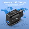 TBD0563482801_B2.jpg 18W PD + QC 3.0 Fast Charge Travel Charger Power Adapter With LED Indication Function, EU Plug Black, US Plug Black, UK Plug Black, EU Plug White, US Plug White, UK Plug White