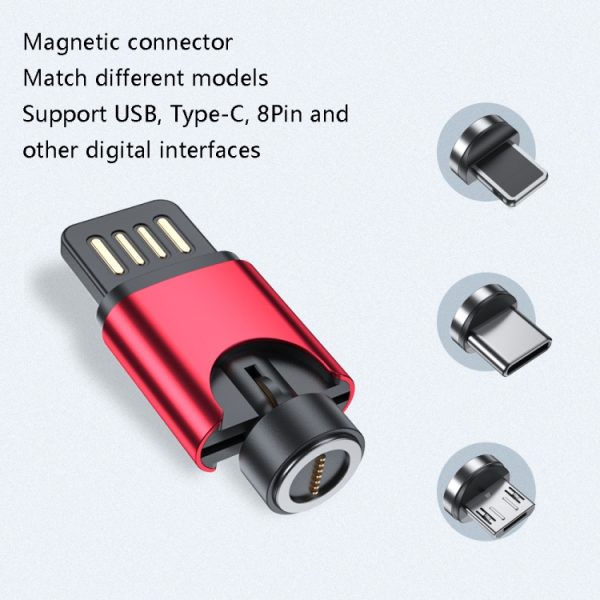 TBD0601962301_B2.jpg USB Portable Magnetic Adapter, Random Colors Delivery, Data Function, Charging Function