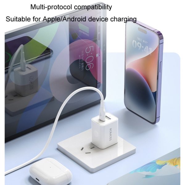 TBD06039302_B9.jpg ROMOSS PD20W Fast Charger For Apple/Huawei And Xiaomi, CN Plug, Single-port, ...