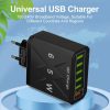 TBD06063058_B2.jpg 65W 6USB Ports QC3.0 Fast Charging Cell Phone Charger, EU Plug (Black), EU Pl...