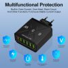 TBD06063058_B3.jpg 65W 6USB Ports QC3.0 Fast Charging Cell Phone Charger, EU Plug (Black), EU Pl...