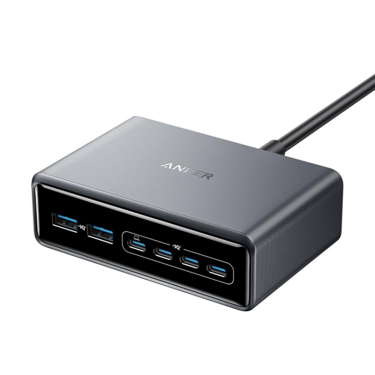 Prime 200W Gallium Nitride Desktop Charger 4 Type-C+2 USB 6 Ports Charging Stand, US Plug, A2683 1 Prime 200W Gallium Nitride Desktop Charger 4 Type-C+2 USB 6 Ports Charging Stand, US Plug, A2683