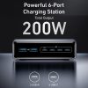 TBD06064207_B1.jpg Prime 200W Gallium Nitride Desktop Charger 4 Type-C+2 USB 6 Ports Charging St...