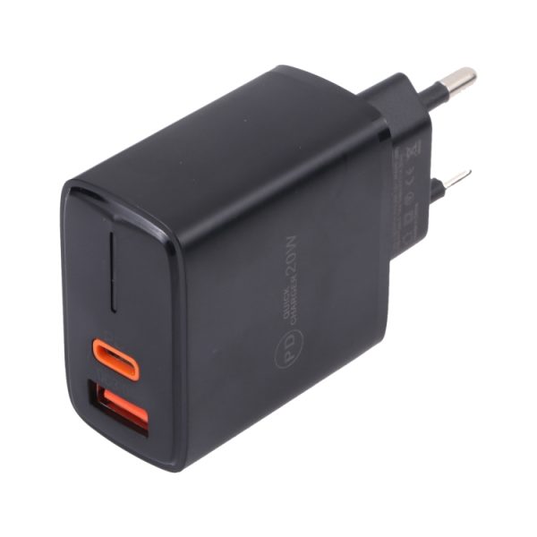 EDA003580601A_2.jpg LZ-1130 PD 20W Type-C+QC 3.0 USB Fast Charger, 20W EU Plug, 20W US Plug