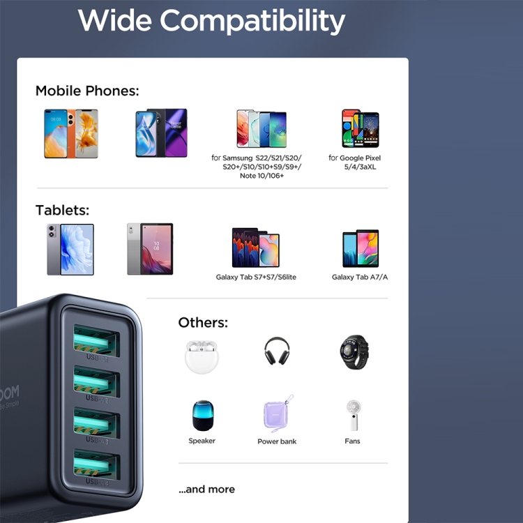 JOYROOM JR-TCN03 4.8A 24W 4 USB Ports Charger, JR-TCN03 6 JOYROOM JR-TCN03 4.8A 24W 4 USB Ports Charger, JR-TCN03 - Image 6