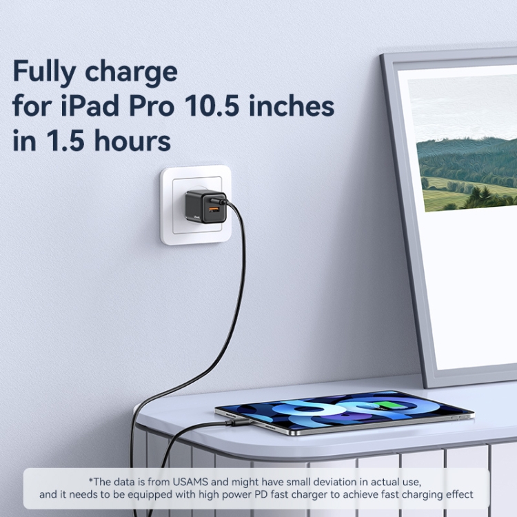 USAMS US-SJ697 USB-C / Type-C to 8 Pin 30W Striped Fast Charge Data Cable, 1m, 2m, 3m 5 USAMS US-SJ697 USB-C / Type-C to 8 Pin 30W Striped Fast Charge Data Cable, 1m, 2m, 3m - Image 5