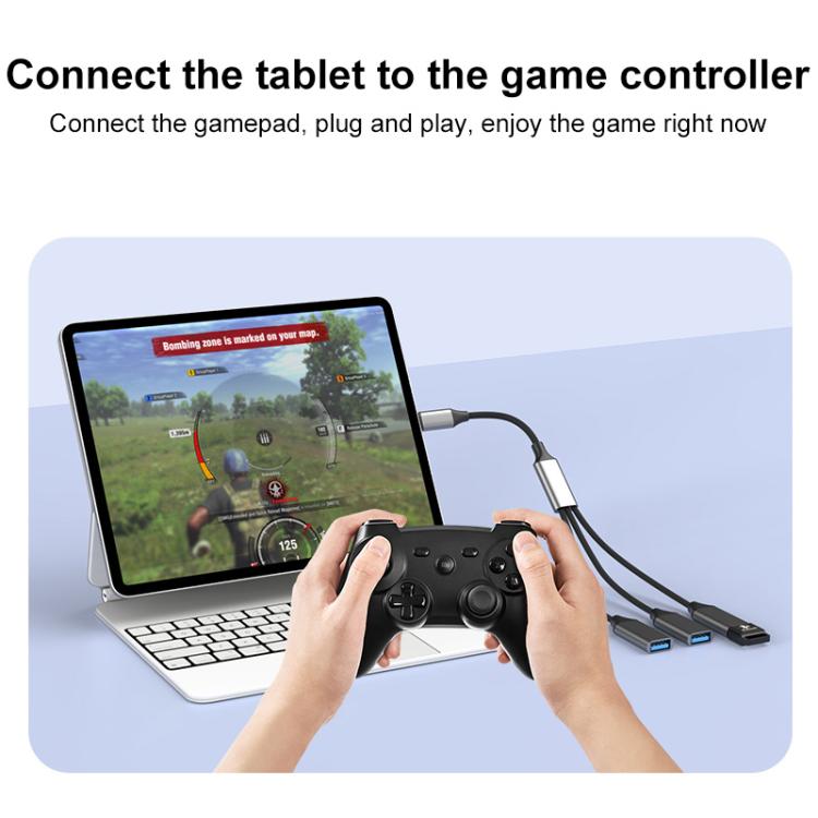 3 in 1 OTG Expander Splitter Dock Station, USB-A to USB-A, USB-C / Type-C to USB-A 6 3 in 1 OTG Expander Splitter Dock Station, USB-A to USB-A, USB-C / Type-C to USB-A - Image 6