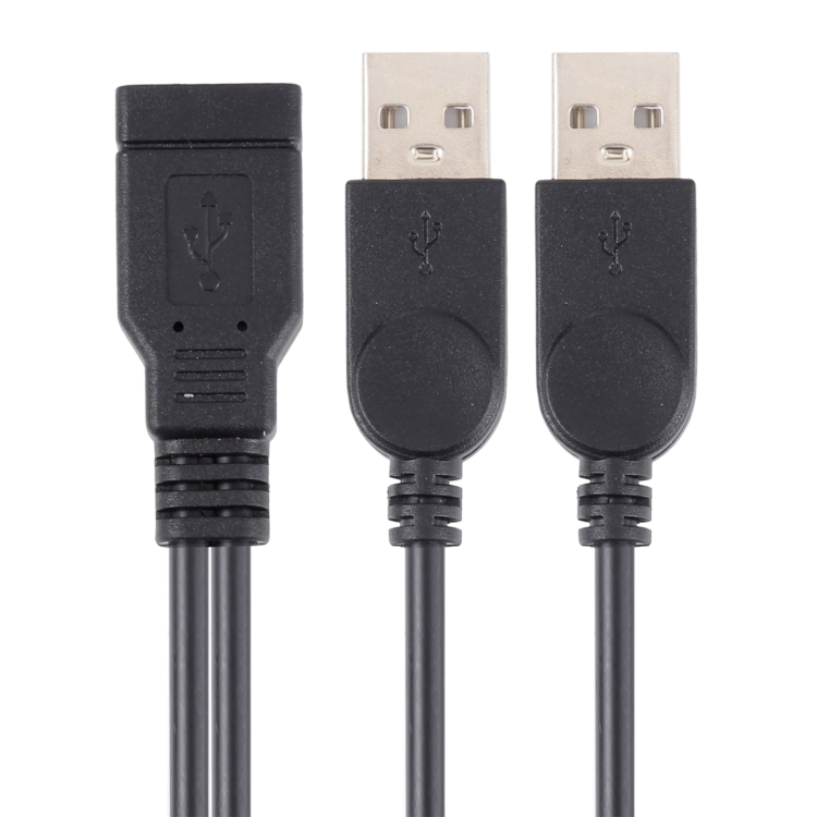 USB Female to 2 USB Male Cable, Length: About 30cm 3 USB Female to 2 USB Male Cable, Length: About 30cm - Image 3