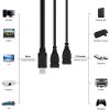 S-PC-4563B_4.jpg USB 2.0 Male to 2 Dual USB Female Jack Adapter Cable for Computer / Laptop